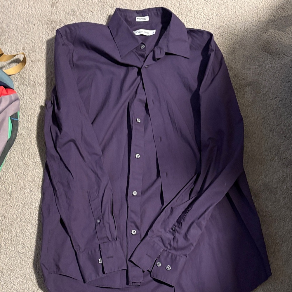 Calvin Klein Deep Purple Dress Shirt